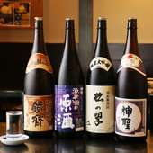 蔵元直送の日本酒も楽しめる、通好みのラインナップ