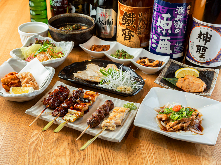 [120 minutes of all-you-can-drink included] Torise course ~ Torise's standard dishes such as grilled skewers and grilled thighs + all-you-can-drink ◎ Perfect for various banquets! ~