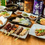 ※内容は変更になる場合がございます。
※ご来店、2日前までに2名様以上でご予約ください。
※蛸薬師店のみのコースです。
※ご予算に合わせてのコースも承っております。どうぞお気軽にご相談ください。
※web予約の際、7名様以上の場合はお電話でお問い合わせくださいませ。
※L.O.120分となります。