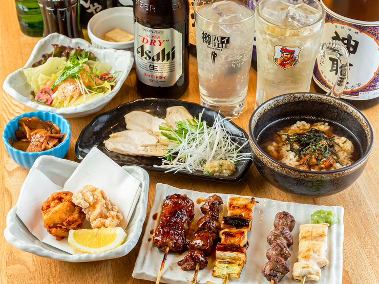 [120 minutes of all-you-can-drink included] Lively course - Recommended for parties ◎ Enjoy Torise's specialties such as grilled skewers and fried chicken at an affordable price♪