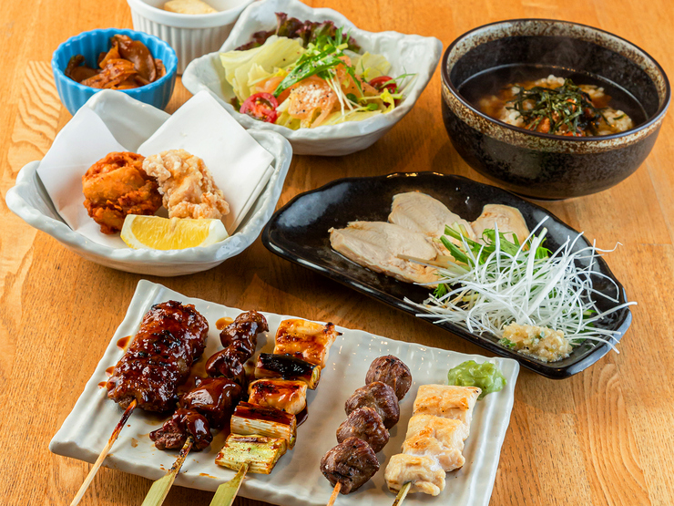 [Food only] Nigiwai Course - A popular plan that allows you to easily enjoy Torise's specialties, including grilled skewers♪