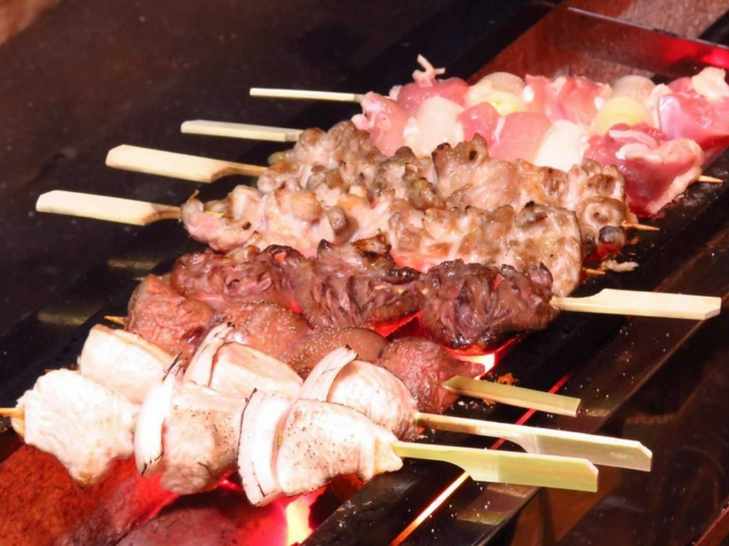 備長炭で焼き上げた自慢の串焼きです。