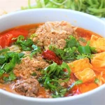 蟹ダシ団子汁ビーフン