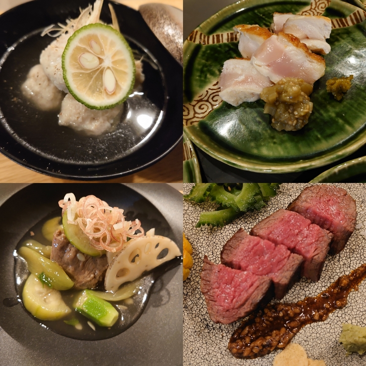 Enjoy a variety of meats and seasonal vegetables.
