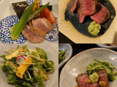 記念日を祝うのにふさわしい、肉料理の数々