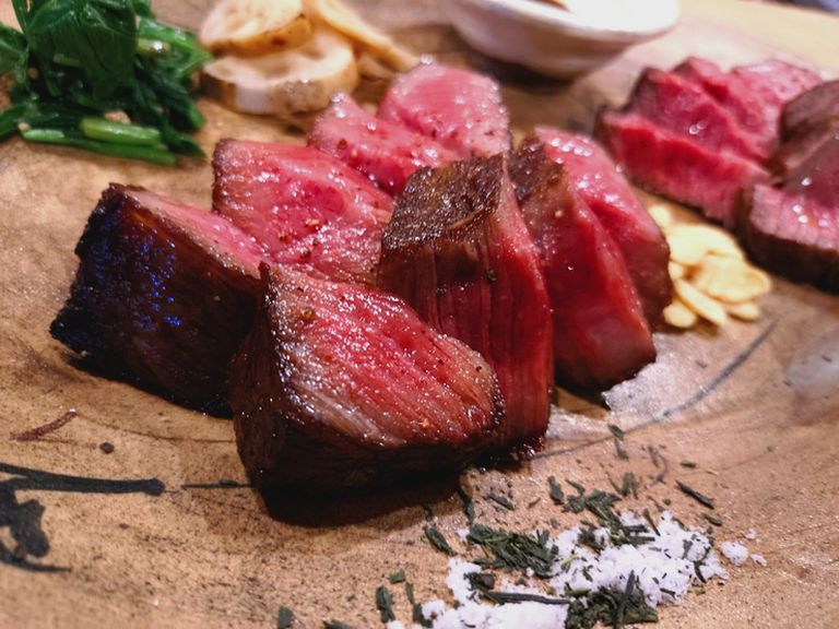 黒毛和牛ランプのグリル