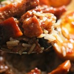 豚の角煮と煮卵ランチ　スープ付き
