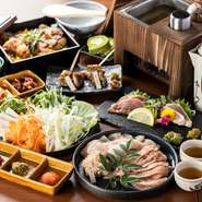 全席にお一人様ずつお召し上がり頂ける【一人鍋】をご準備しておりますので安心して、当店自慢の鶏しゃぶをお召し上がり頂けます。