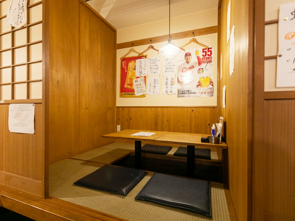 ゆったり過ごせる憩いの空間。プライベートな食事にも活用できる