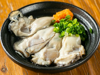 冬季限定のおいしさ。江田島産生牡蠣に舌鼓『生牡蠣ポン酢』