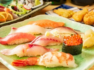 一貫からリーズナブルに楽しめる『にぎり寿司』