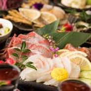 市場直送の鮮魚を仕入れております。季節の旬魚と創作料理をご堪能下さい。
