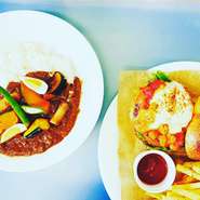 ランチの人気の組み合わせはカレー＆バーガー