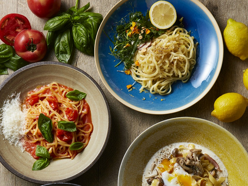 淡路島の食材を使用した生パスタ