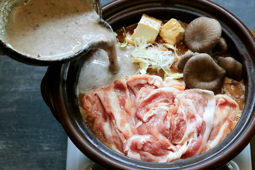 自然薯 三元もち豚鍋(1人前)