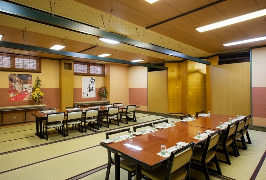 最大160名まで利用可能な宴会場。季節の行事にも活躍
