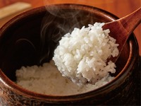 料理長こだわりのお米『きぬむすめ』は、岡山で栽培されているお米。炊き立てはもちろん、冷めてもおいしくつややかで、どんなおかずとも相性抜群です。