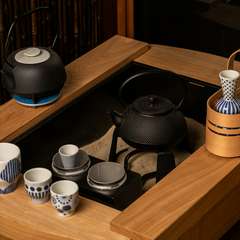 心を落ち着かせながら、火鉢でゆっくり温めていく