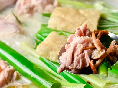 有田鶏と九条葱の水炊き