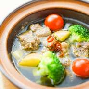 ガーリックの効いたアヒージョです。パケット2個付