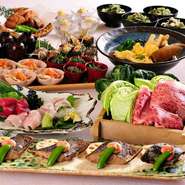 「鎌倉・湘南の野菜と相模湾の魚」をコンセプトにした新鮮な野菜、海鮮を贅沢に使った和食を堪能できます。宴会コースだけでなく飲み放題付にもすることが可能ですのでお酒とともにどうぞ。
