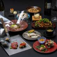 黒毛和牛・季節食材を中心にお愉しみ頂く当店一押しプランです。迷ったらまずはこちらがおすすめ！