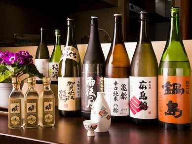 メニュー表にはない、入手困難な希少酒など和食と味わいたい銘酒