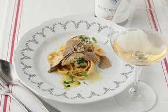 香り高い贅沢なパスタ『タリアテッレのポルチーニクリームソース』