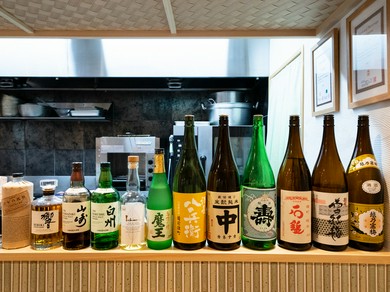 日本酒をはじめ、お酒にこだわる