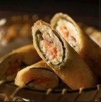 地鶏明太春巻き