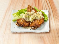 手羽唐揚げをサッパリ、ピリッと