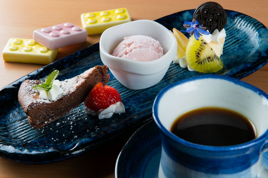 追加注文のデザートセット『甘味三種盛り』は味も見た目も秀逸