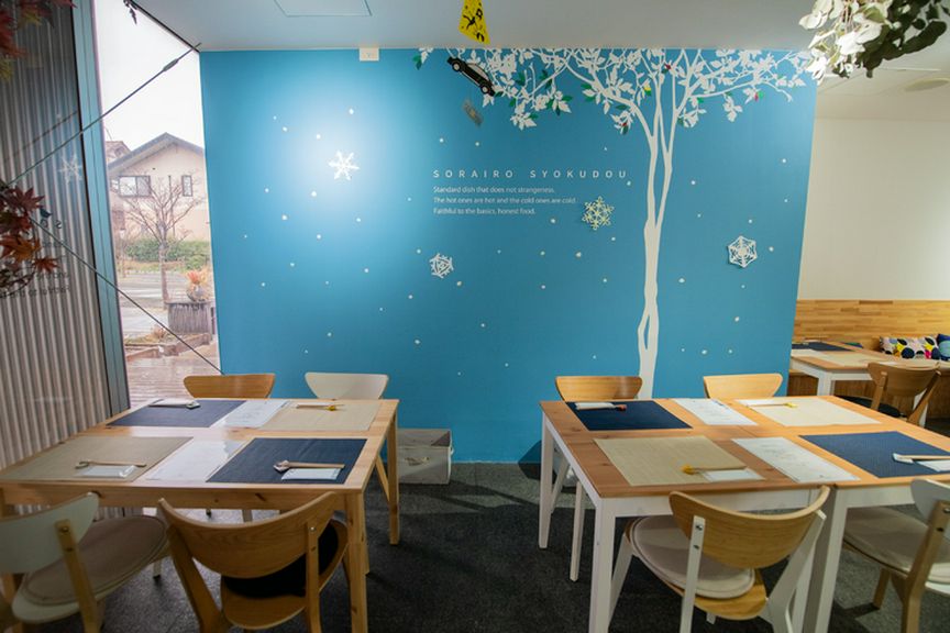 イメージ・ポリシーを表すそらいろのパネル