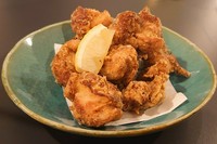 京都の丹波鶏のジューシーなから揚げです！シェフ自慢の逸品！