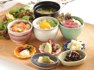 鮮魚と季節の野菜を詰めた、こだわりの料理を提供