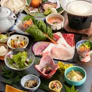 会席コースを昼は1980円～夜は3500円～ご用意しております。デザートドリンクOR飲み放題とセット可能です。