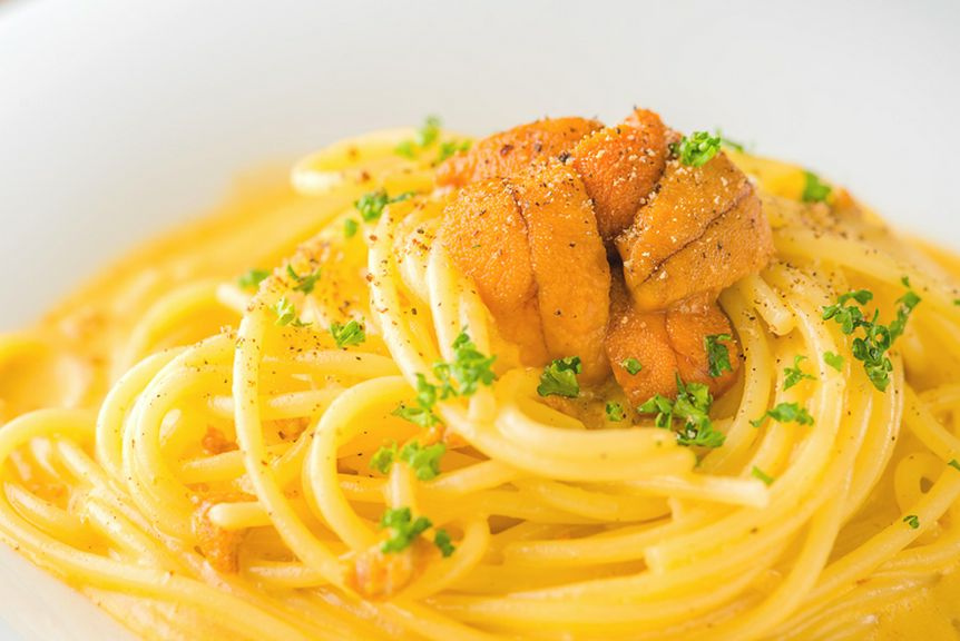 たっぷりウニの濃厚パスタ『ウニのクリームパスタ』