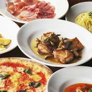 アラカルトメニューもバラエティ豊か