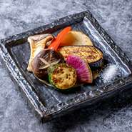 季節の野菜焼き　盛り合わせ