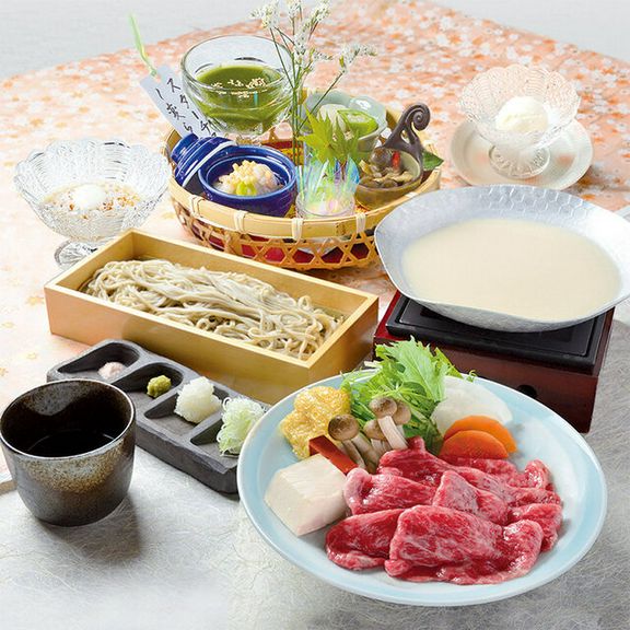名物！純米粕汁鍋「神戸牛」と彩り花かごコース