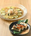 近江牛の内もも肉を358年を誇る白鹿の酒粕の粕汁出汁と共にご堪能。
追加料金で飲放題利用も可能。