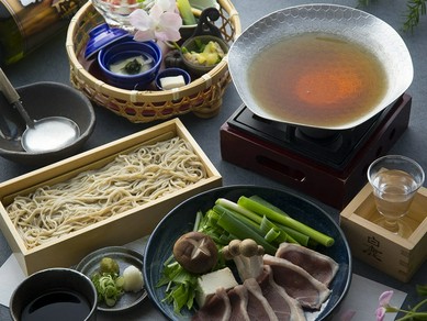 京鴨のすきしゃぶ鍋