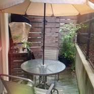 半個室テラス4人席