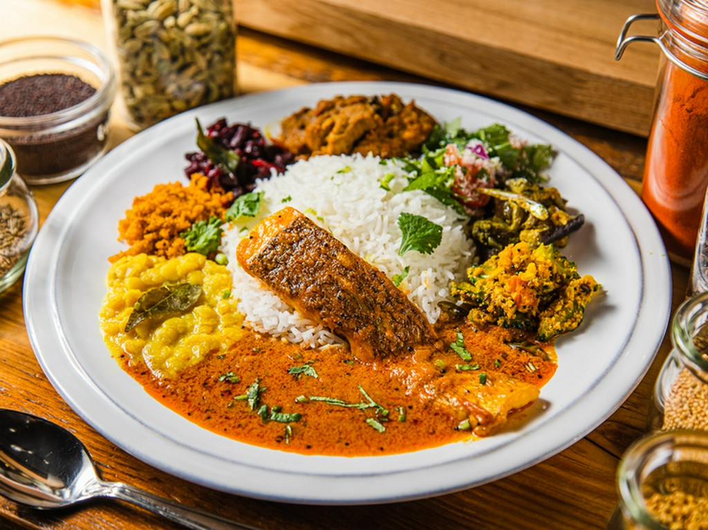 スリランカプレート（魚メイン）