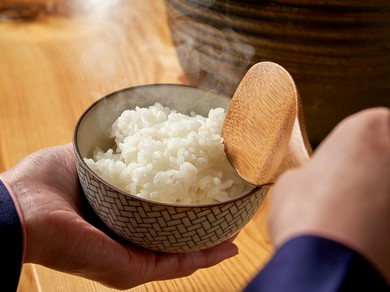 お米マイスター推薦の銘柄米を使用