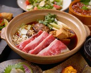 特製の割下で岐阜県飛騨牛コウネを上品に仕上げます。
※2人前より承ります