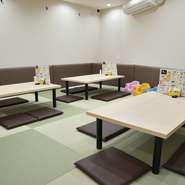 コースも用意されているので、仲良しメンバーでの食事会にも利用可能。座敷が用意されているので、小さなお子さまを連れている方や「たくさん歩いて疲れた」なんて時にもピッタリです。