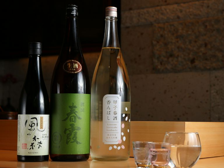 江戸前鮨の魅力を際立たせる日本酒を季節ごとにラインナップ