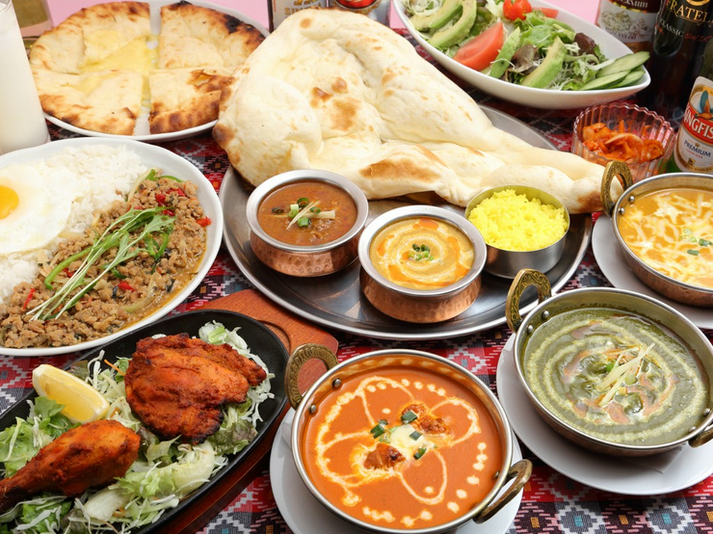 インド・ネパール・タイ、そして日本。アジアの料理が集結！