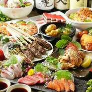 2名～要御予約。飲み放題ラストオーダーは終了30分前です。※仕入れ状況によりコース内容が変更にある場合がございます。ご了承ください。